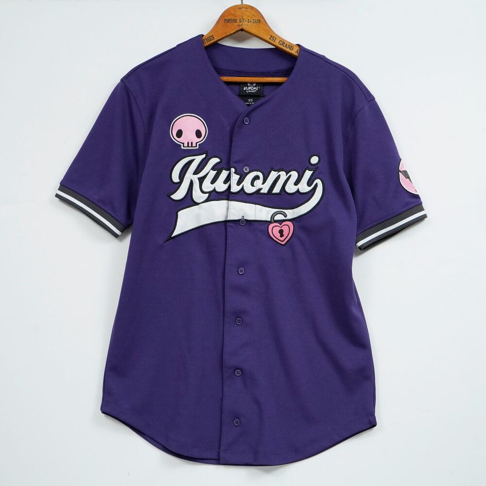 Sanrio Kuromi Baseball Jersey BoxLunch Exclusive Purple XS 00